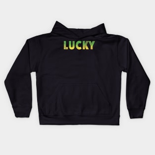 Crystal Lucky Green Yellow Kids Hoodie